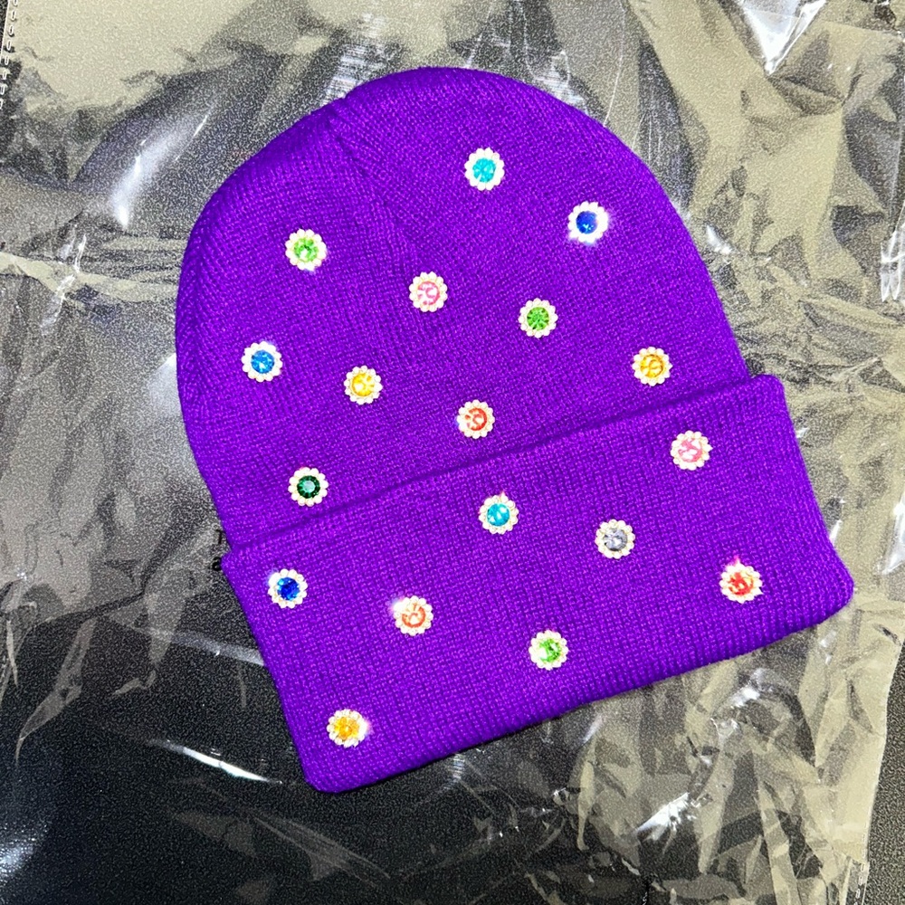 “Purple Candy Storm” Beanie